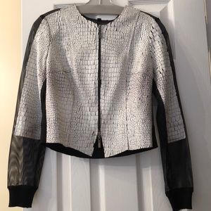 Unique Leather & Mesh Jacket